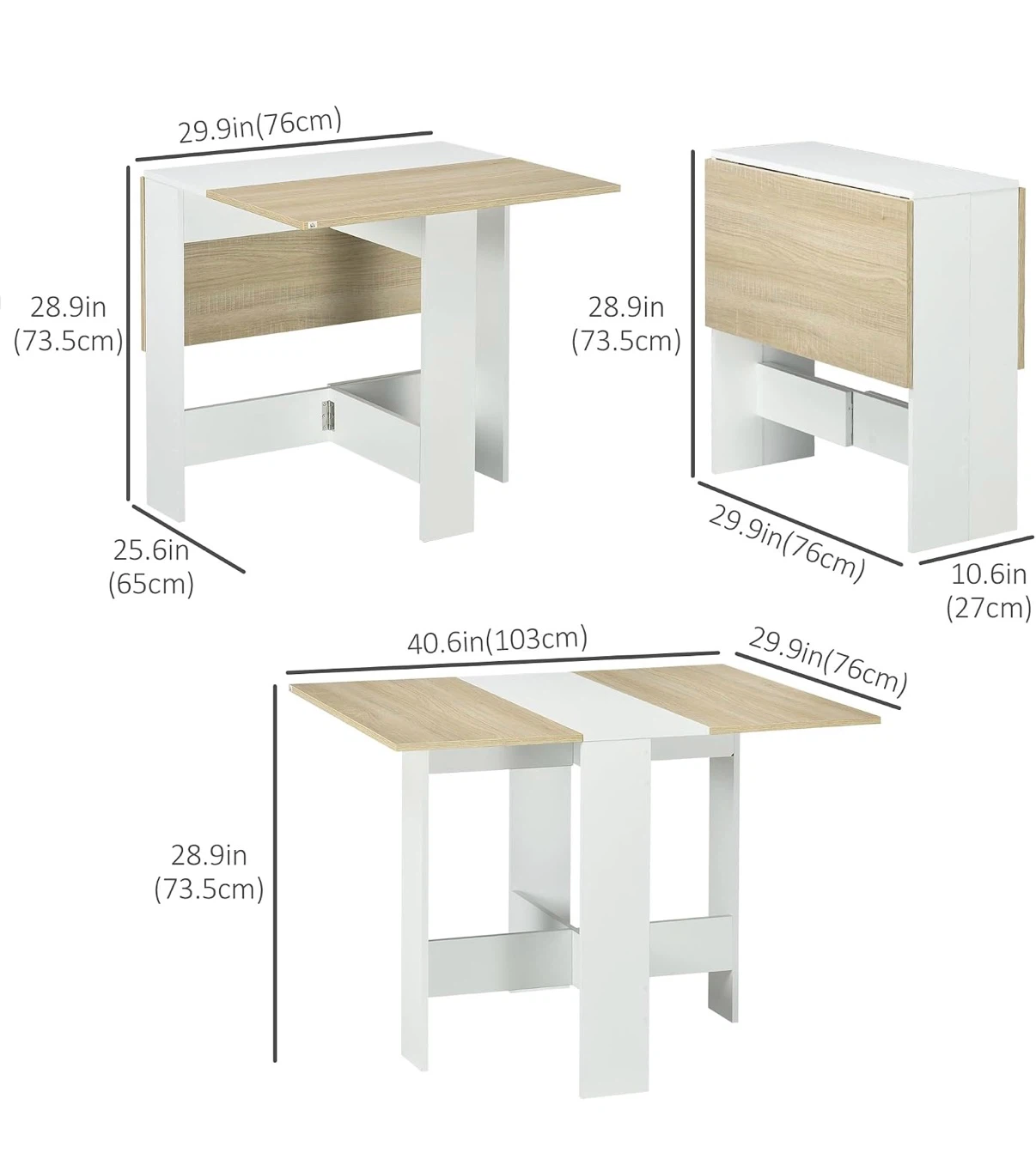 Convertible Folding Dining Table (1 chair included) - photo 5