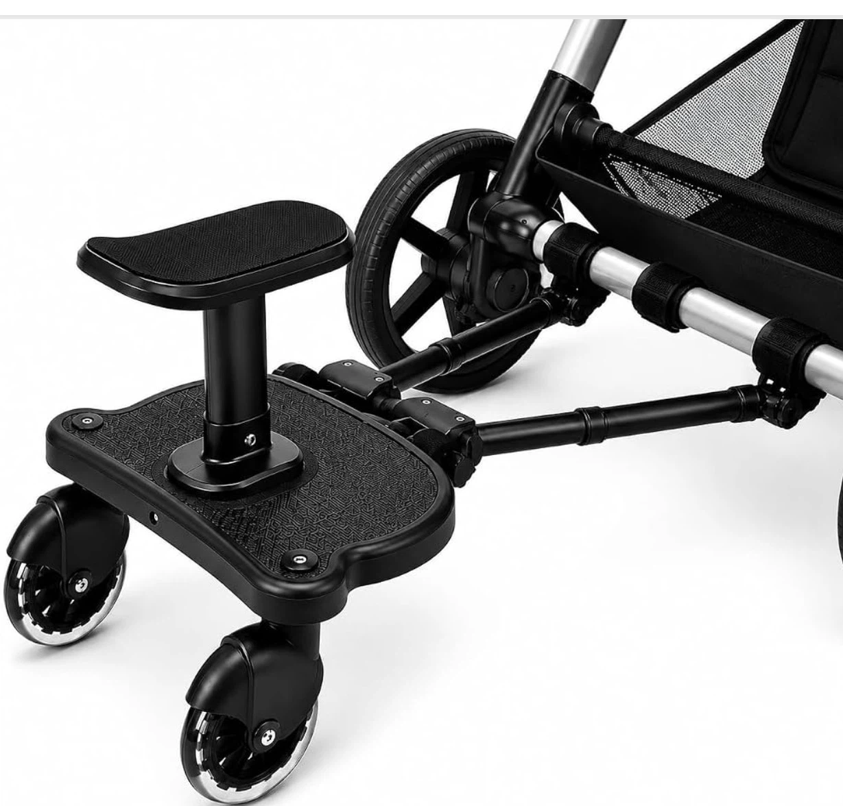 Universal Stroller Ride-On Board with Seat