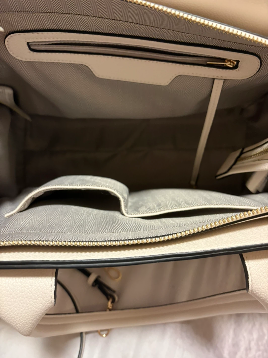 Cream Tote Bag and Matching Wallet Set - photo 4