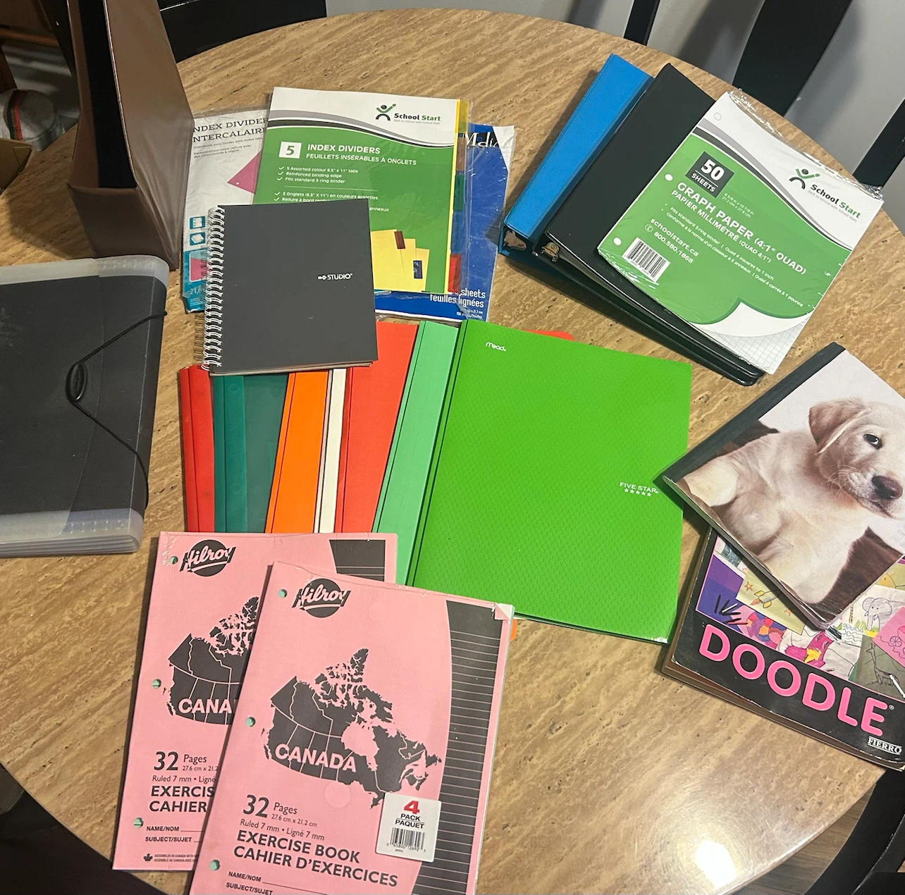 Large assortment of school supplies and books - photo 2