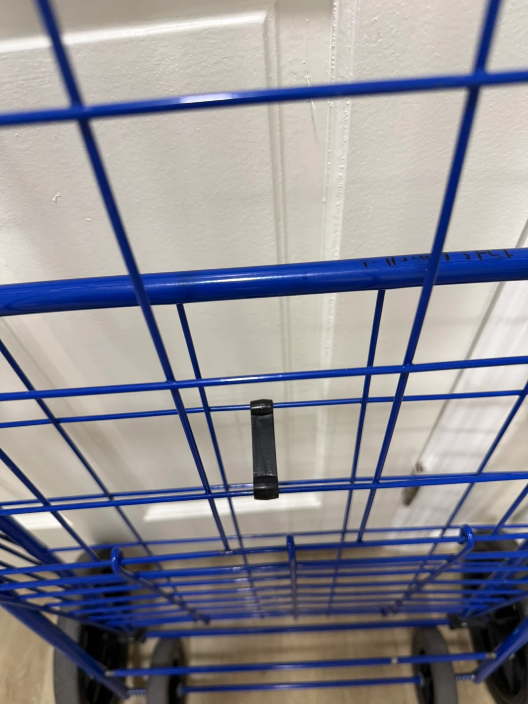 Blue Metal Folding Shopping Cart - photo 4