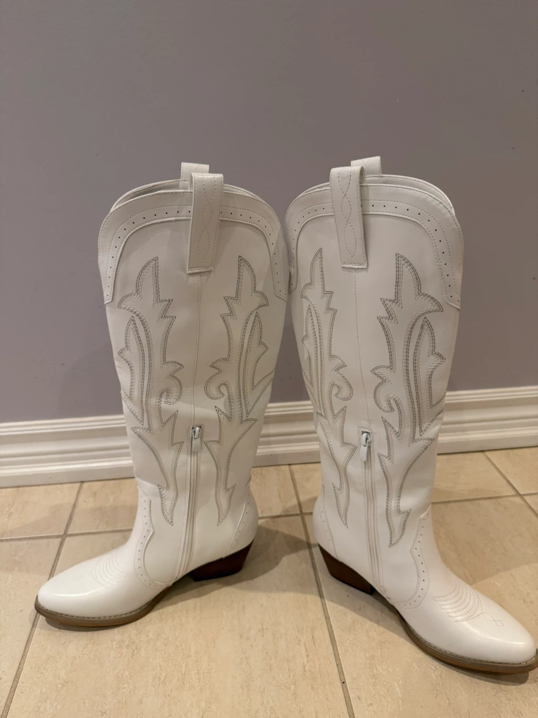 White Cowboy Boots - photo 3