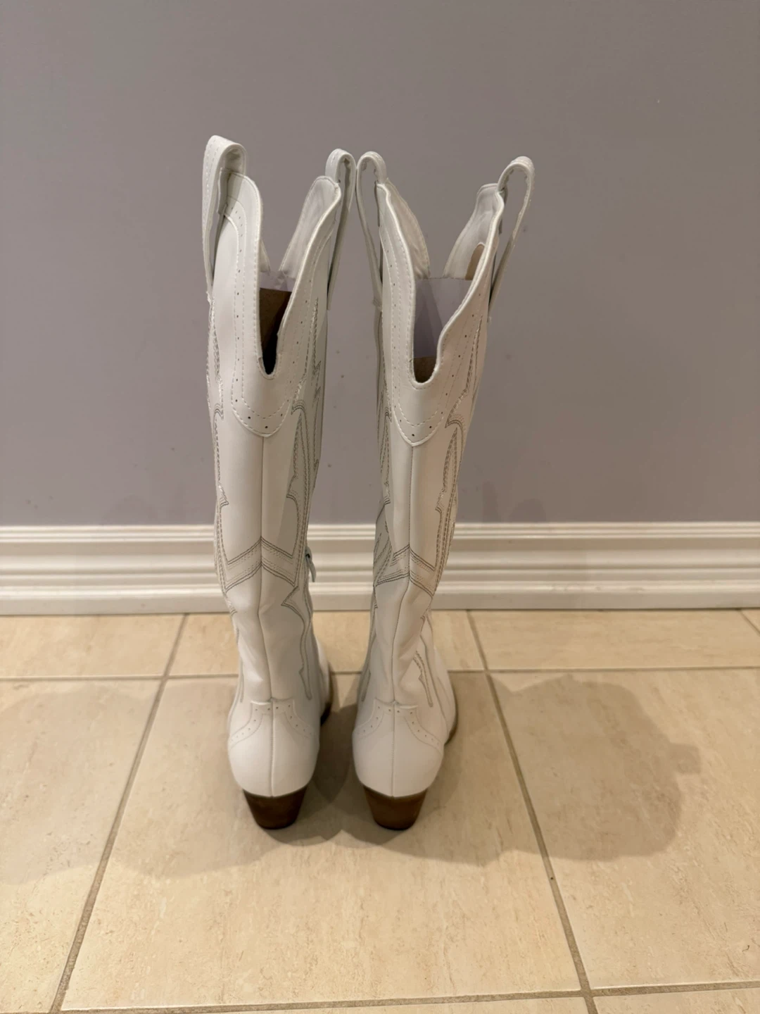 White Cowboy Boots - photo 4