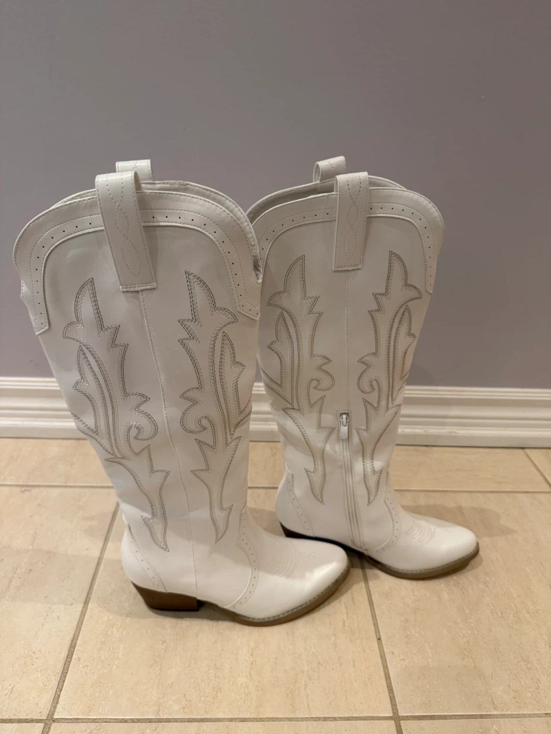 White Cowboy Boots - photo 5