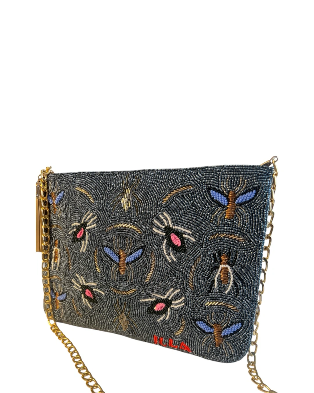 Illa Beaded Clutch with Chain Strap - photo 2