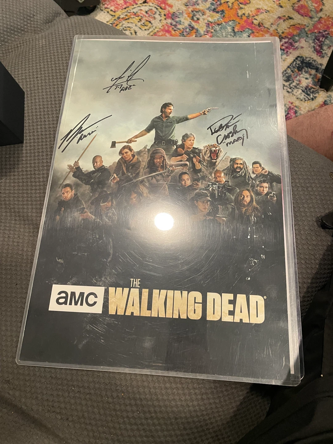 Signed The Walking Dead Cast Poster