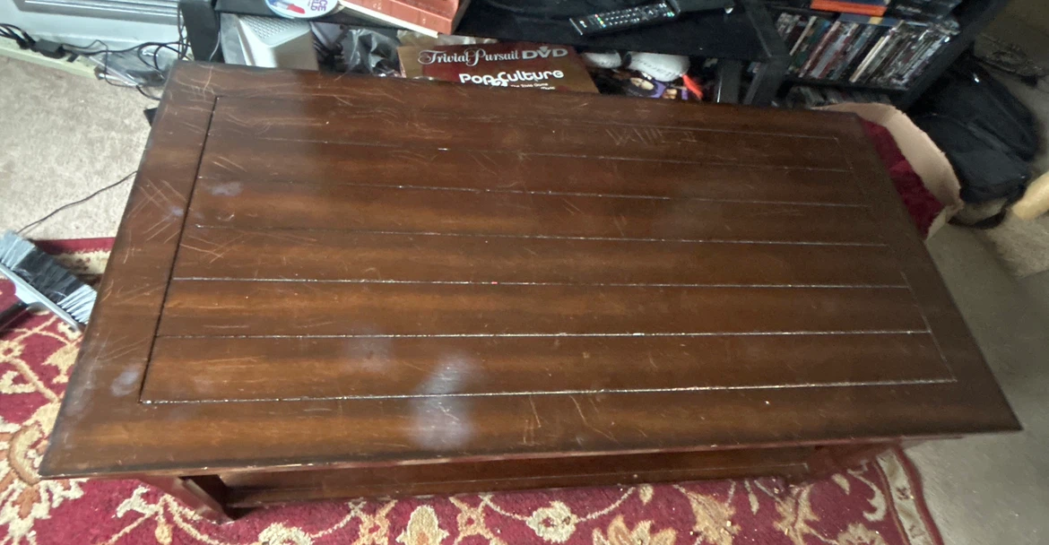 Rustic Wood Coffee Table - photo 2
