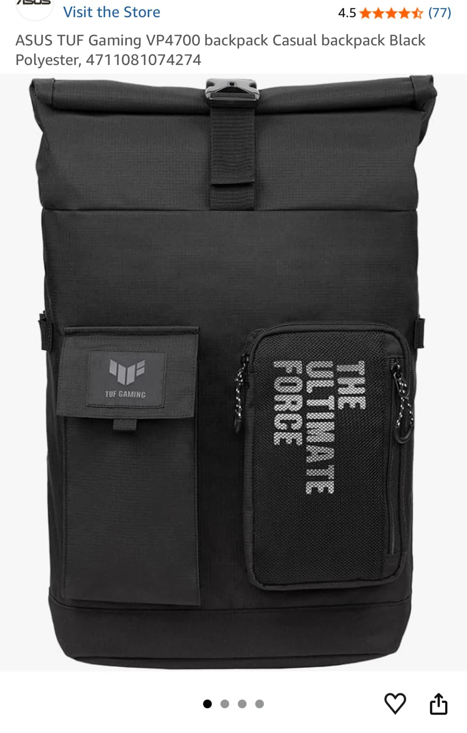 ASUS TUF Gaming VP4700 Backpack – $10 - photo 2