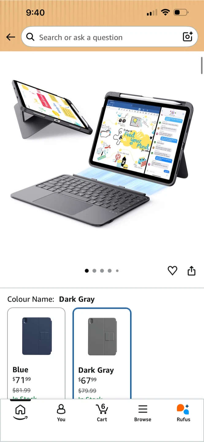 BNIB ESR Flex Keyboard Case for iPad Air 11-inch - photo 2