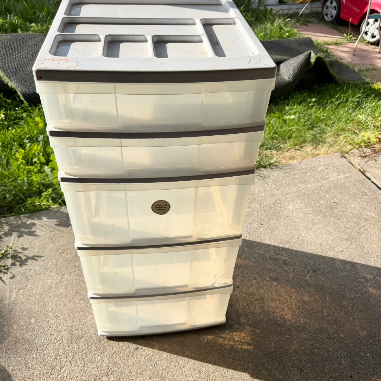 4-Drawer Plastic Storage Tower