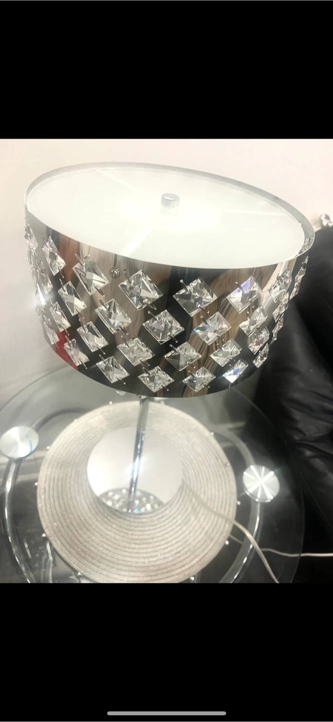 Chrome and Crystal Table Lamp (box pack brand new) - photo 4