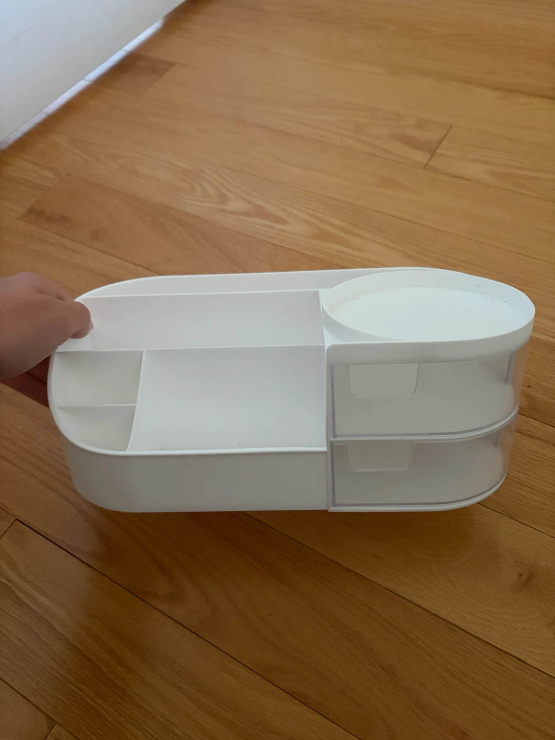 White desk/bathroom organizer with drawers - photo 2