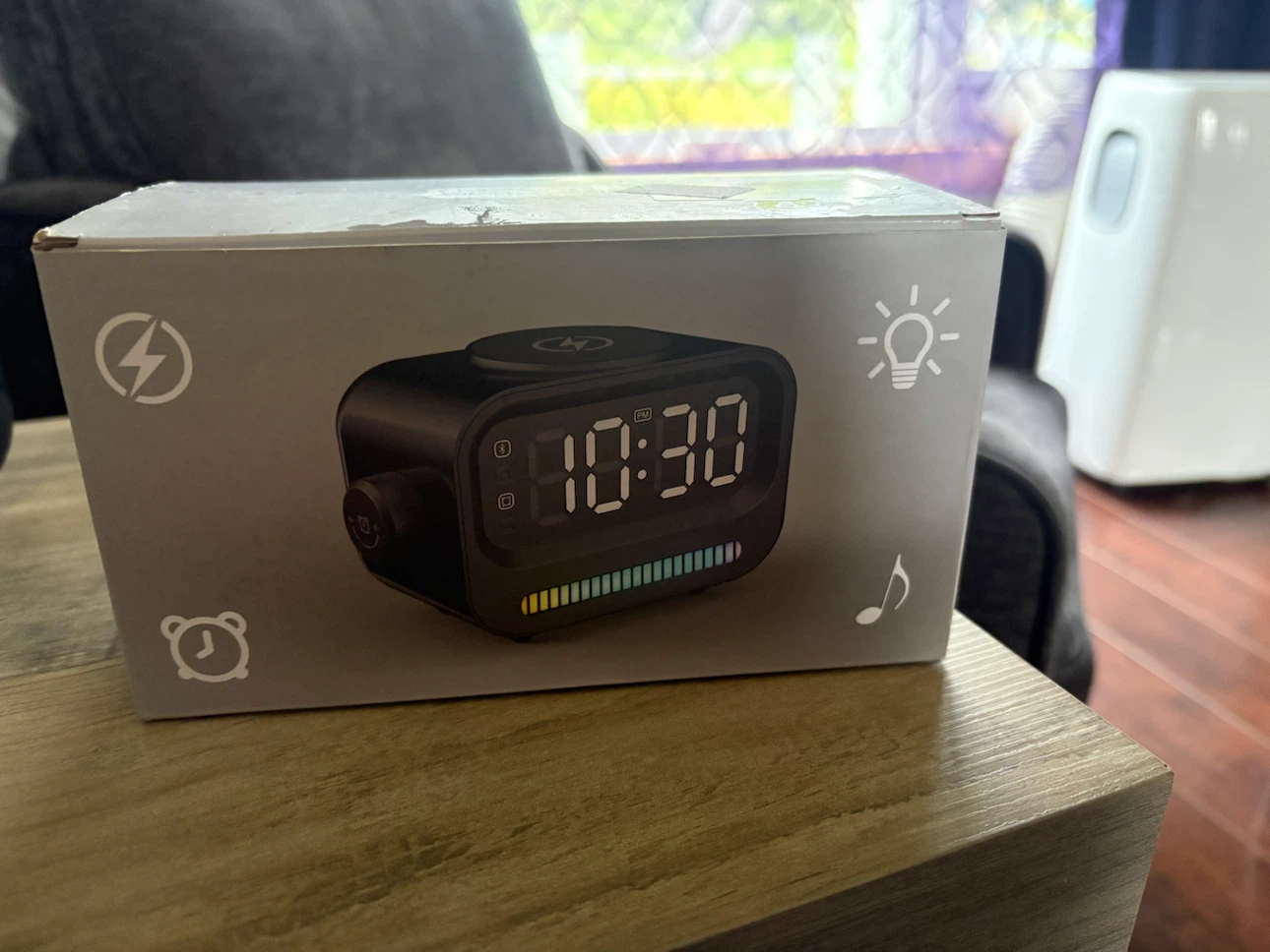 Olycism Bluetooth Speaker Alarm Clock with Wireless Charging - photo 3