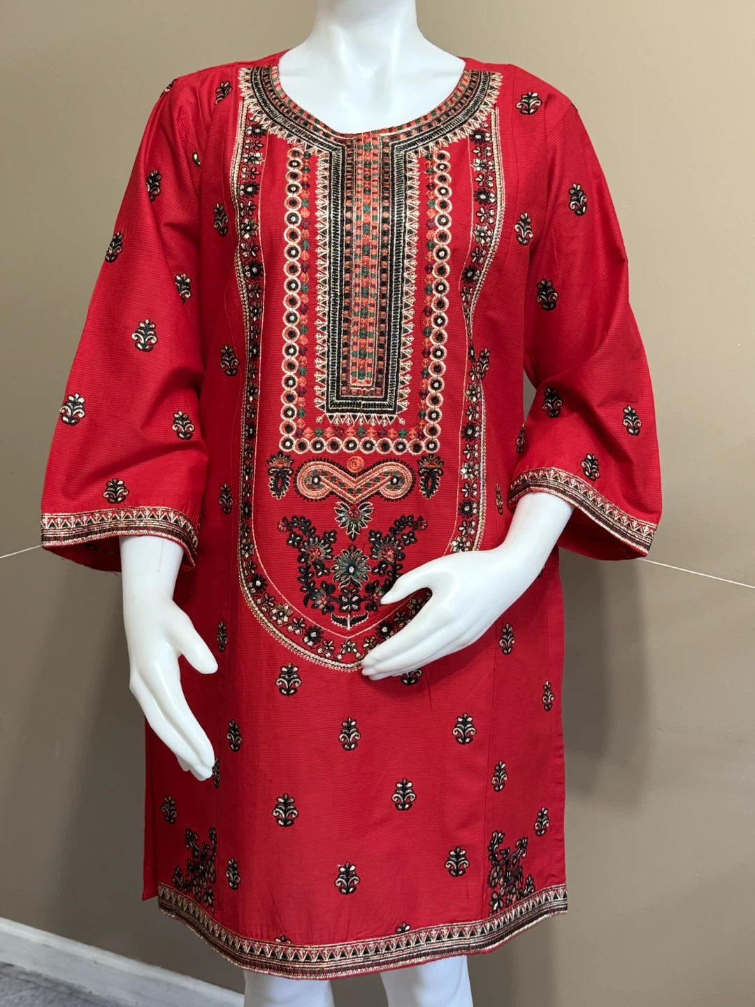 Pakistani cotton embroidered kurti/top