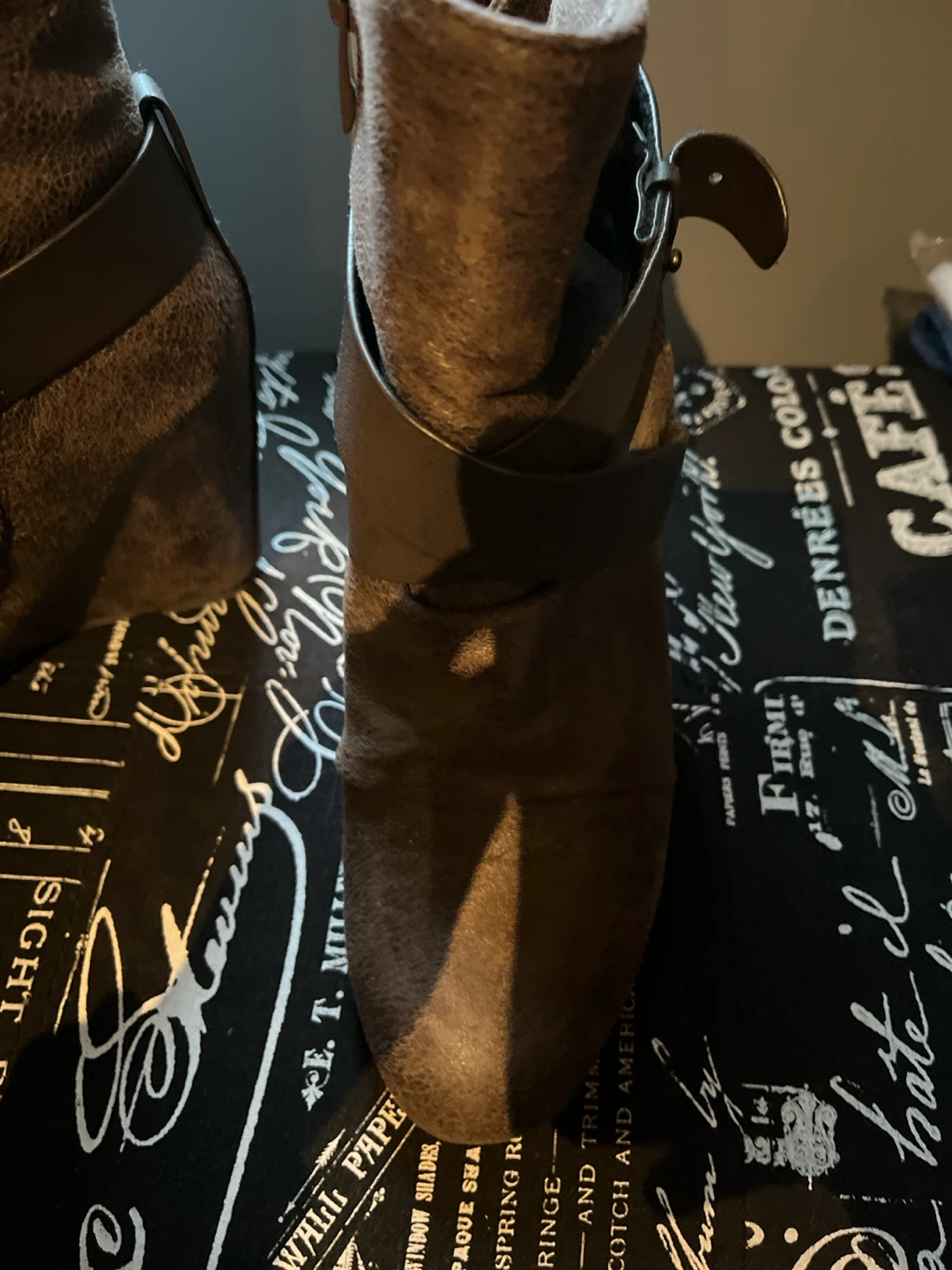 ALDO brown Wedge Ankle Boots size 7 - photo 5