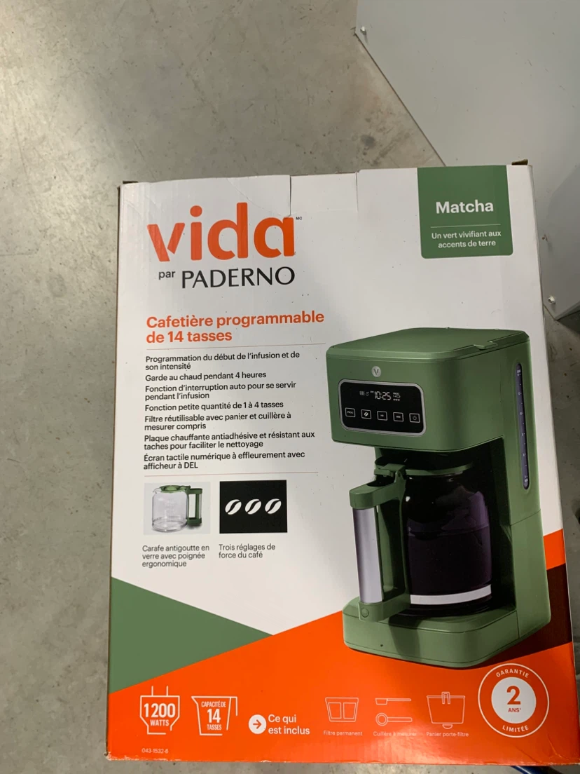 Vida by Paderno 14-Cup Programmable Coffee Maker