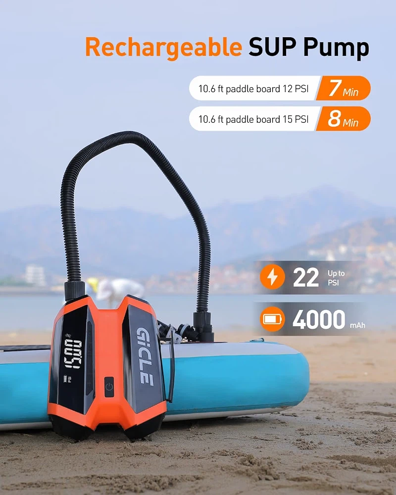 GICLE 51.2WH PADDLE BOARD SUP PUMP RECHARGEABLE - photo 2