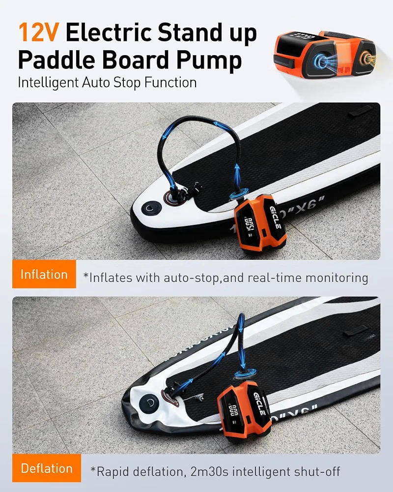 GICLE 51.2WH PADDLE BOARD SUP PUMP RECHARGEABLE - photo 4