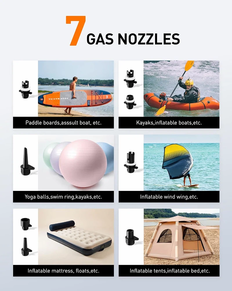 GICLE 51.2WH PADDLE BOARD SUP PUMP RECHARGEABLE - photo 5
