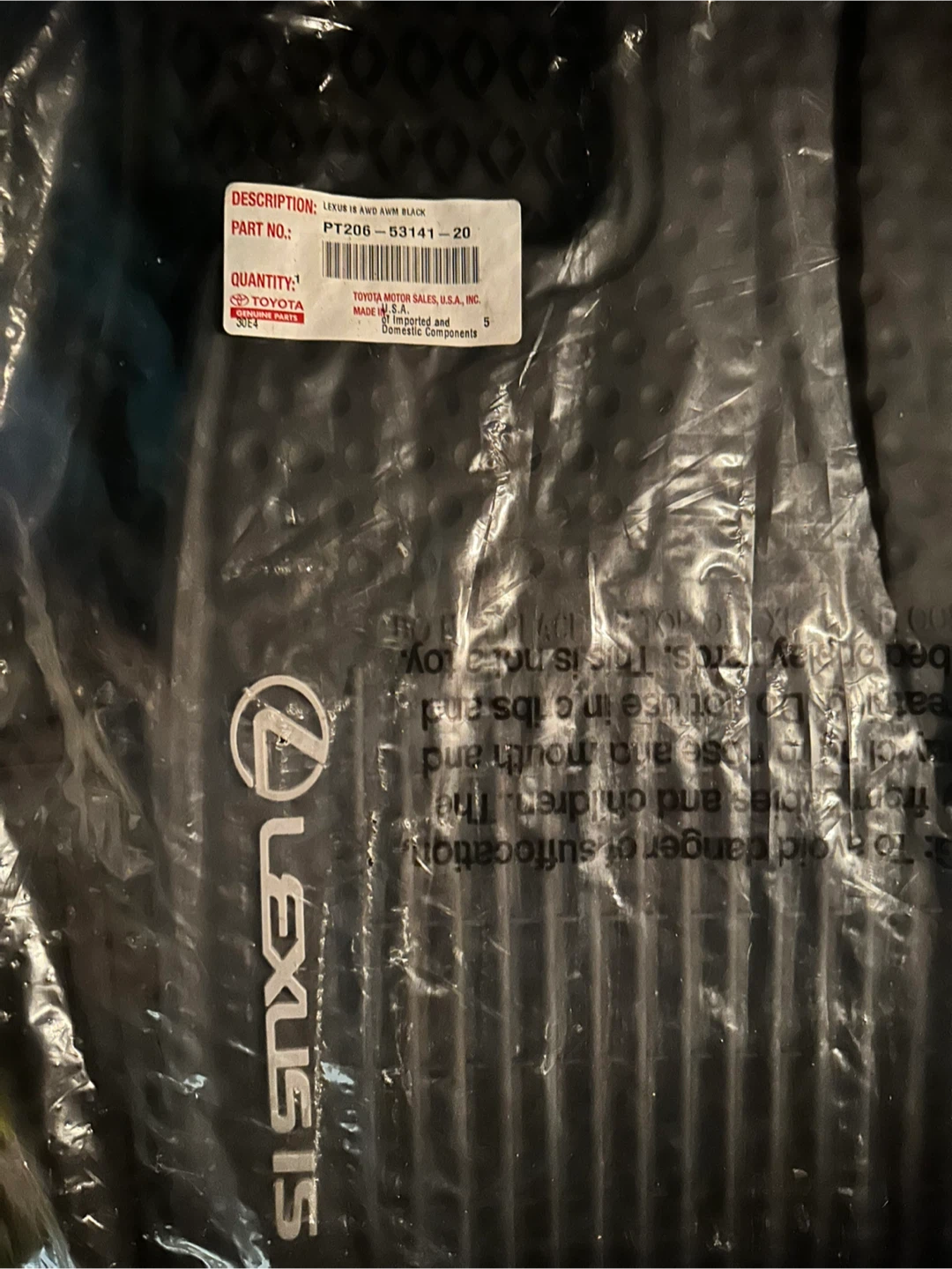 Lexus IS All-Weather Floor Mats - photo 2