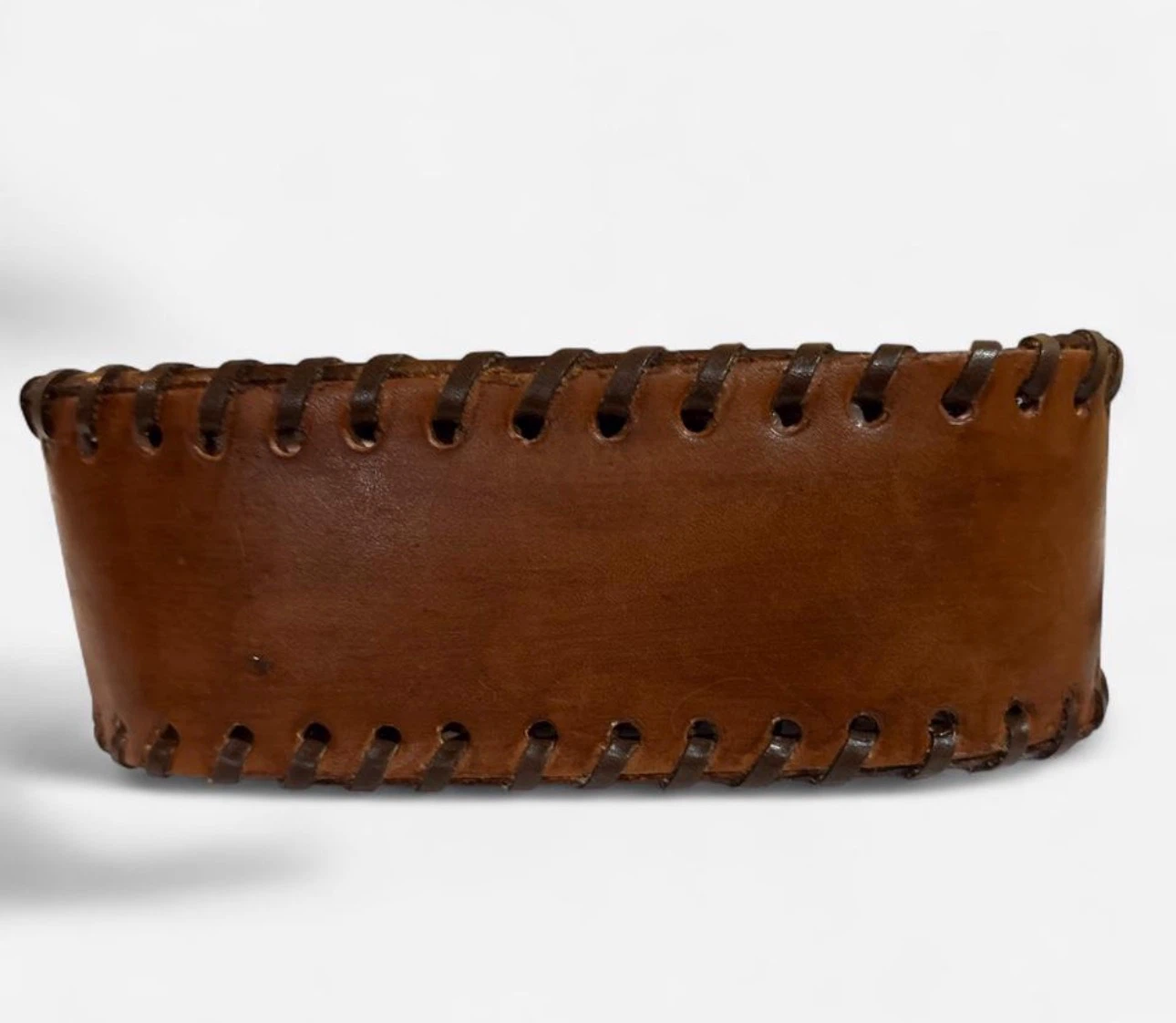 Vintage Hand-Tooled Leather Crossbody Bag - photo 4