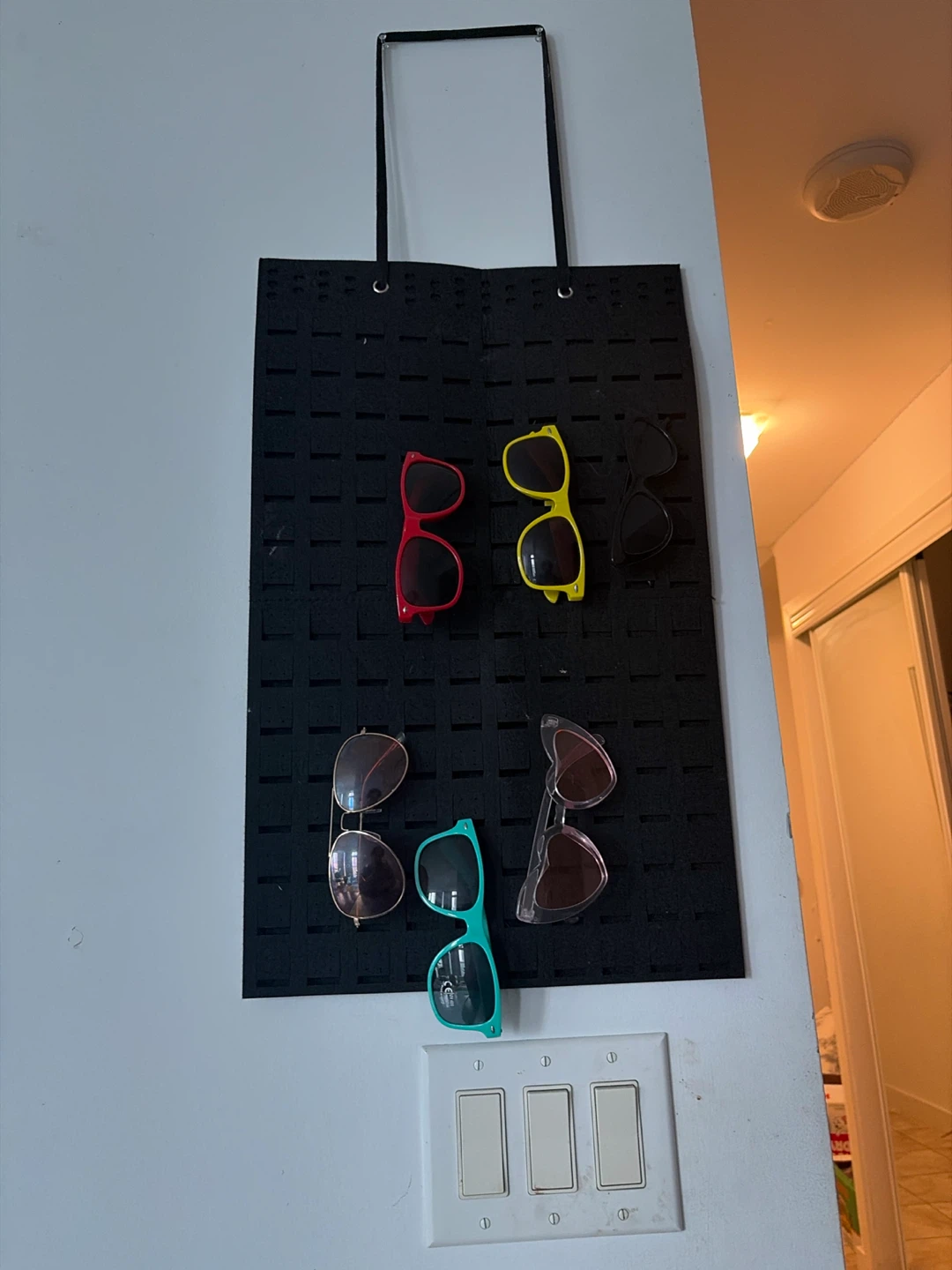 Wall-Mounted Sunglasses Organizer