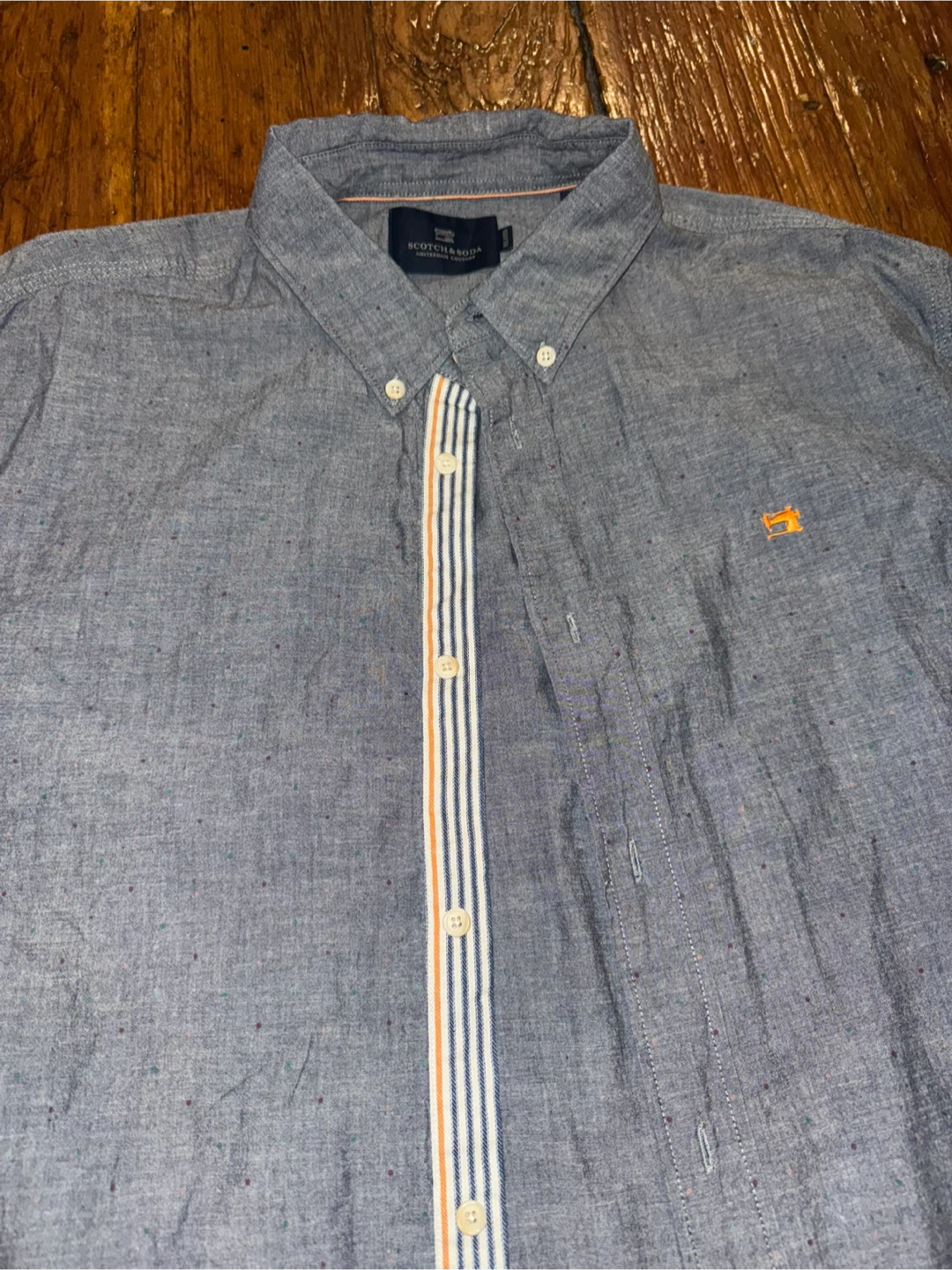 Scotch & Soda Relaxed Long Sleeve Button-Down Shirt XXL - photo 2