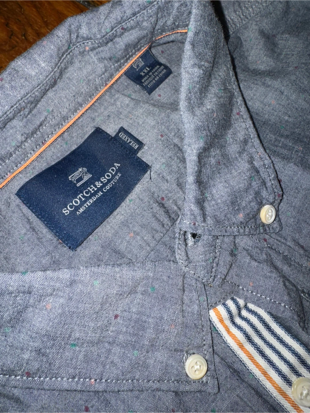 Scotch & Soda Relaxed Long Sleeve Button-Down Shirt XXL - photo 3