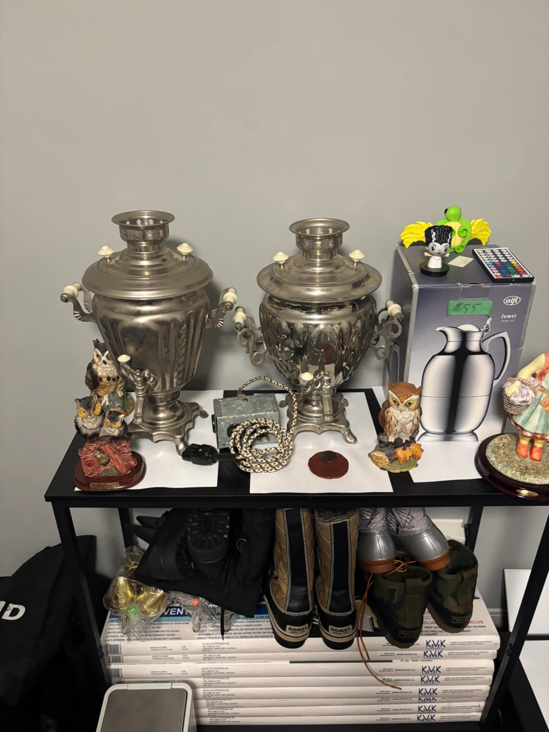 Two vintage style silver tea samovars - photo 2