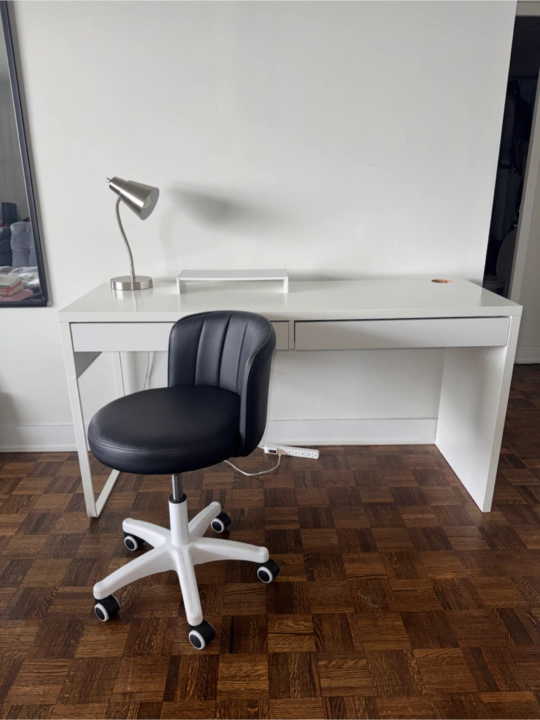 White Minimalist Desk