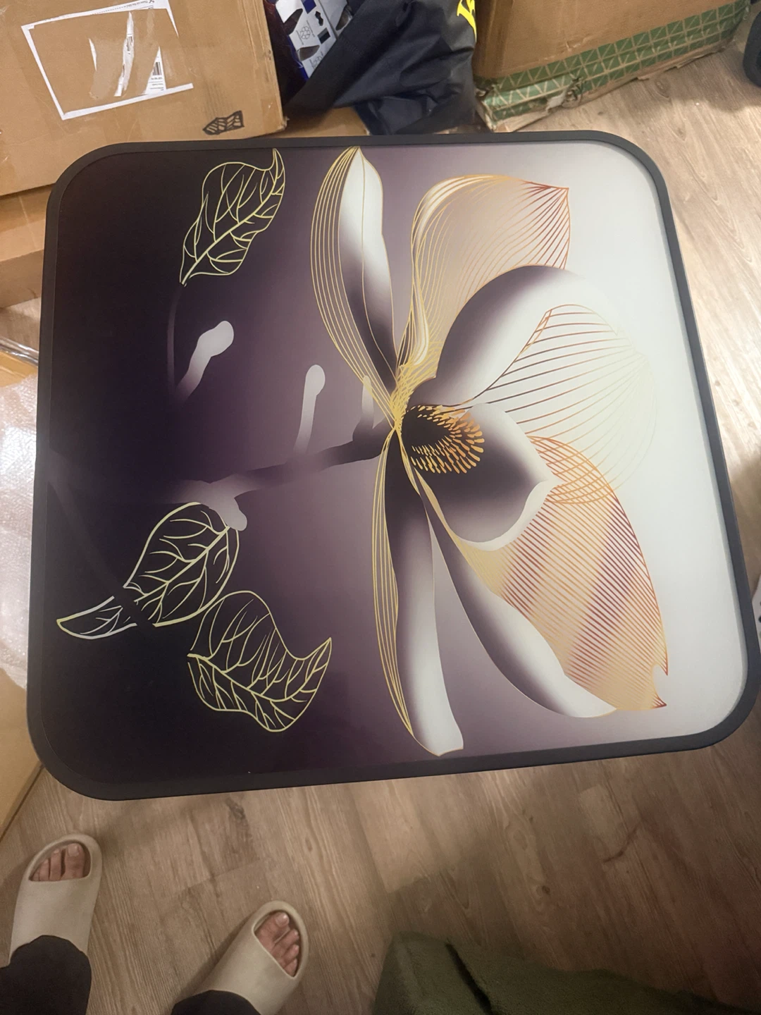 Floral pattern folding table - photo 2