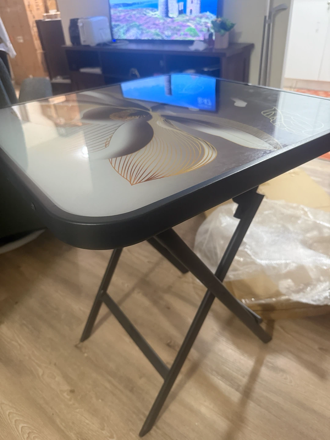 Floral pattern folding table - photo 4