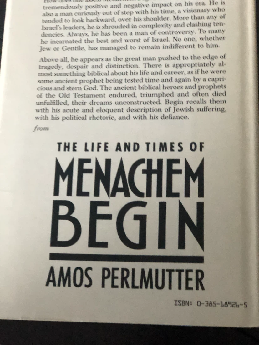 The Life and Times of Menachem Begin by Amos Perlmutter - photo 2