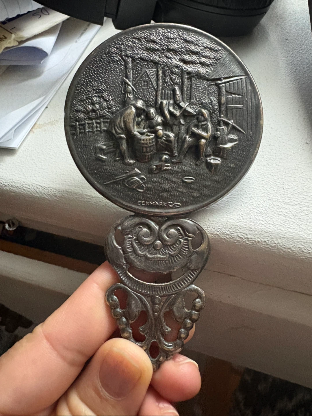 Vintage Danish Hand Mirror