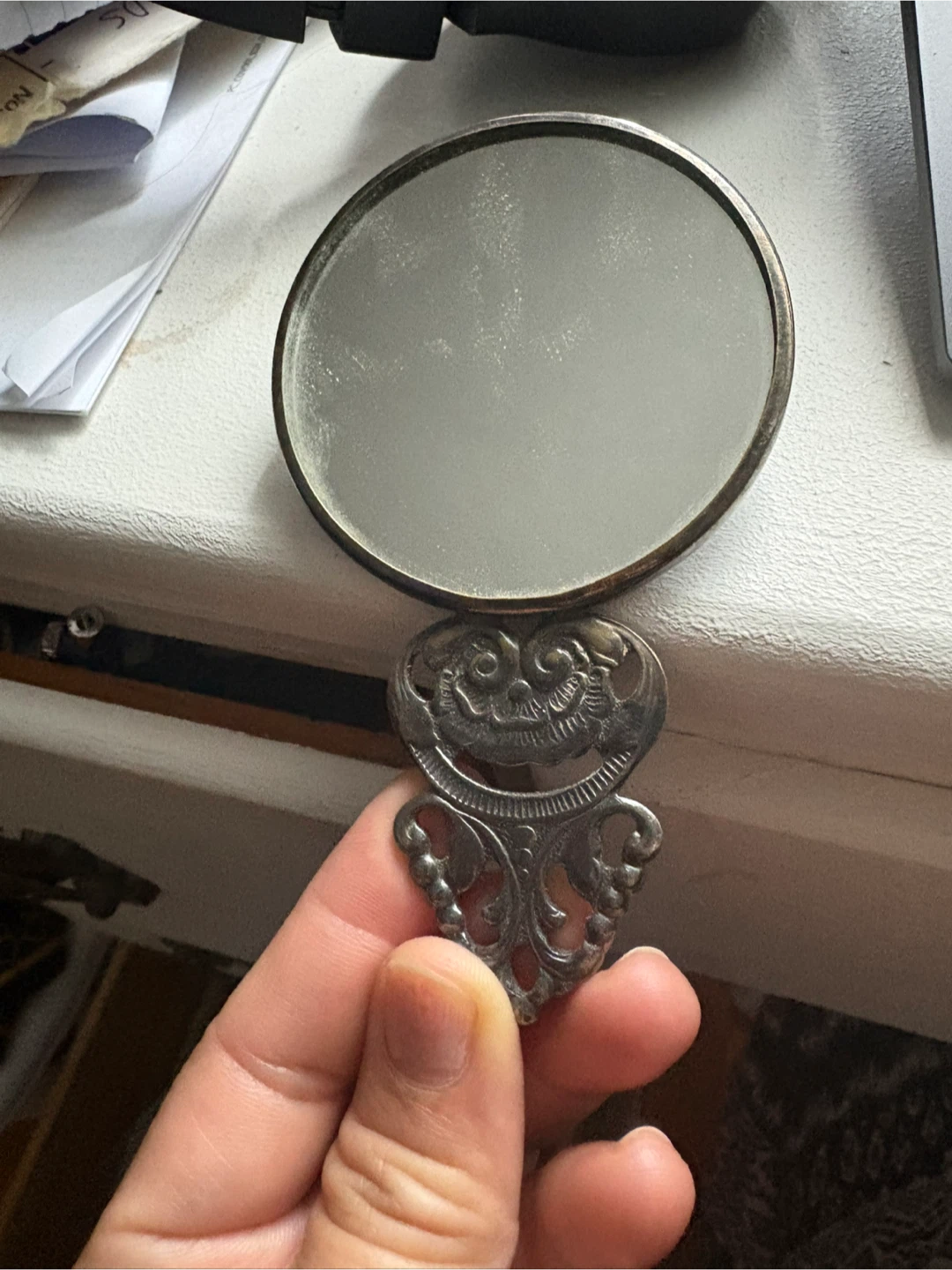 Vintage Danish Hand Mirror - photo 2