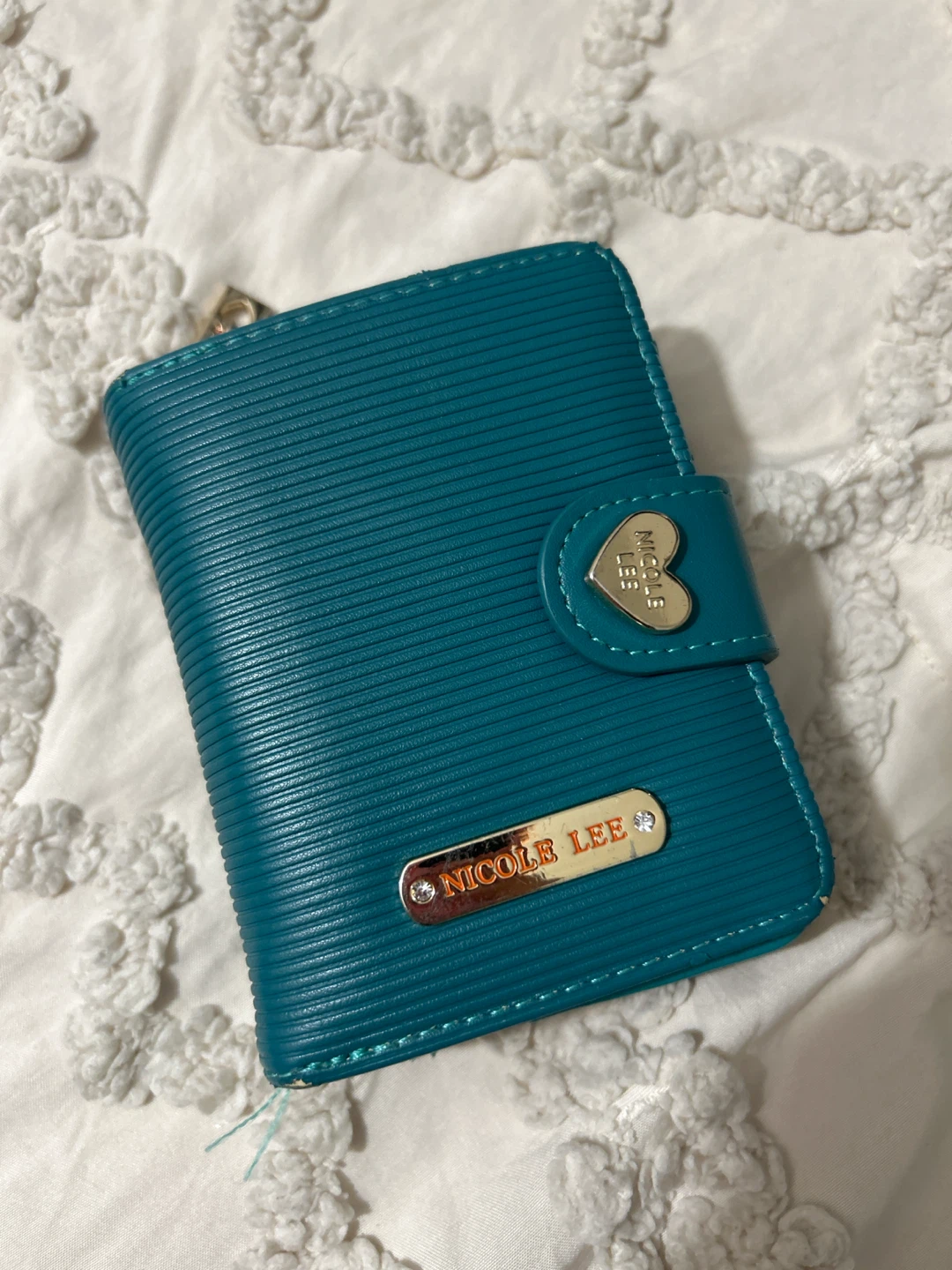 Nicole Lee Teal Accordion Wallet