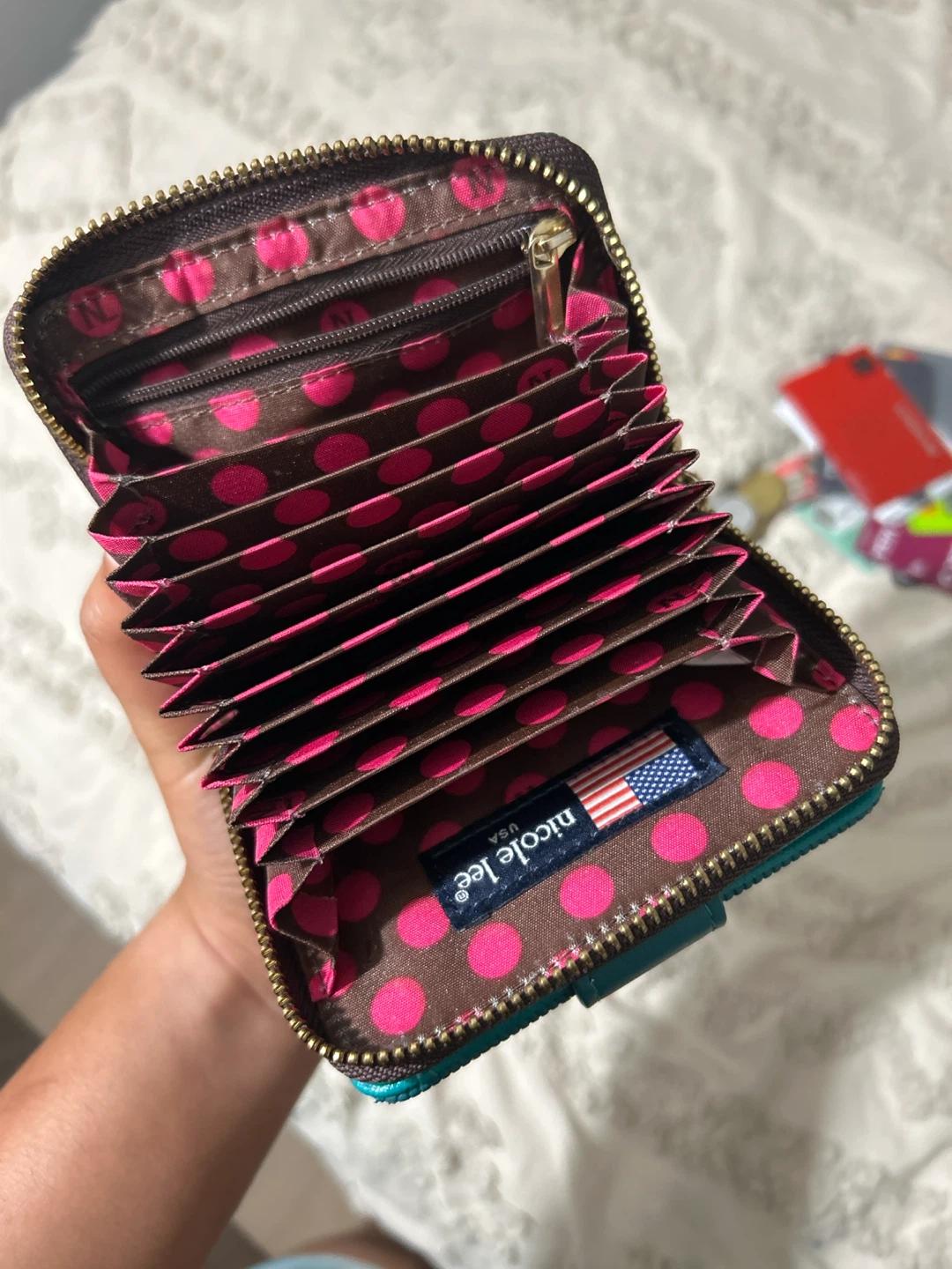 Nicole Lee Teal Accordion Wallet - photo 3