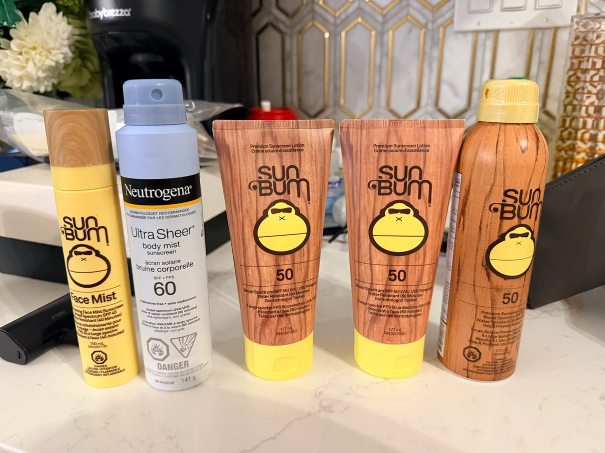 Sun Bum and Neutrogena Sunscreen Lot