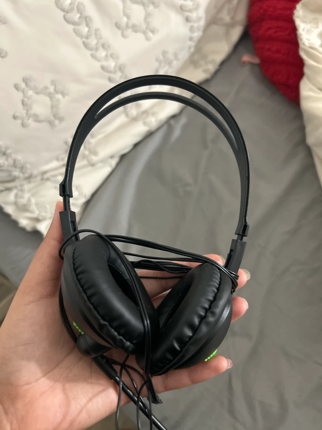 Black Wired Headphones