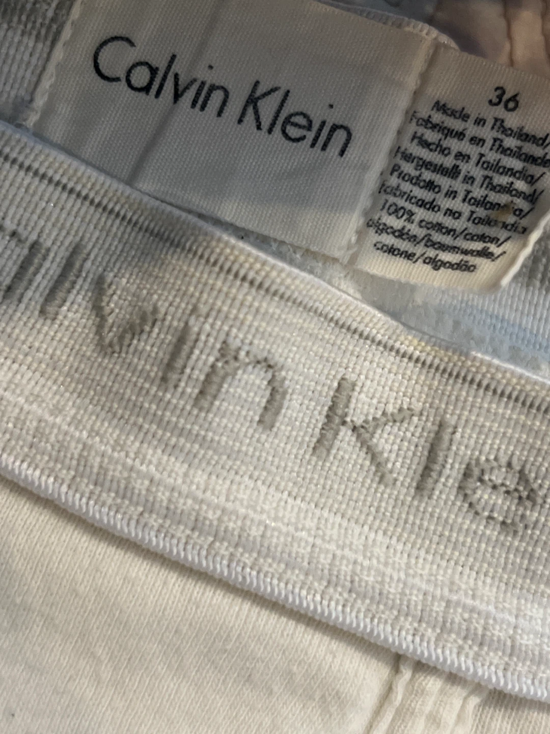 Calvin Klein white briefs, size 36 - photo 3