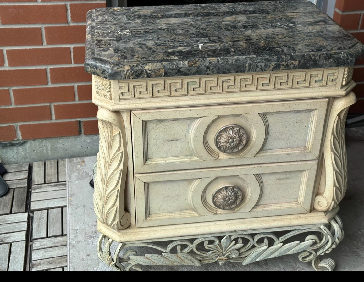 Nightstand with Marble Top - photo 2
