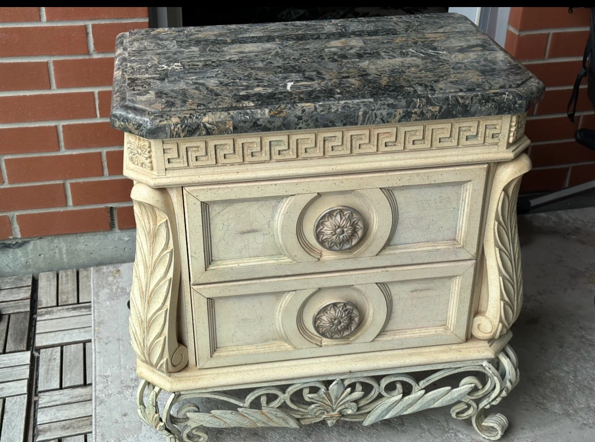 Nightstand with Marble Top - photo 3