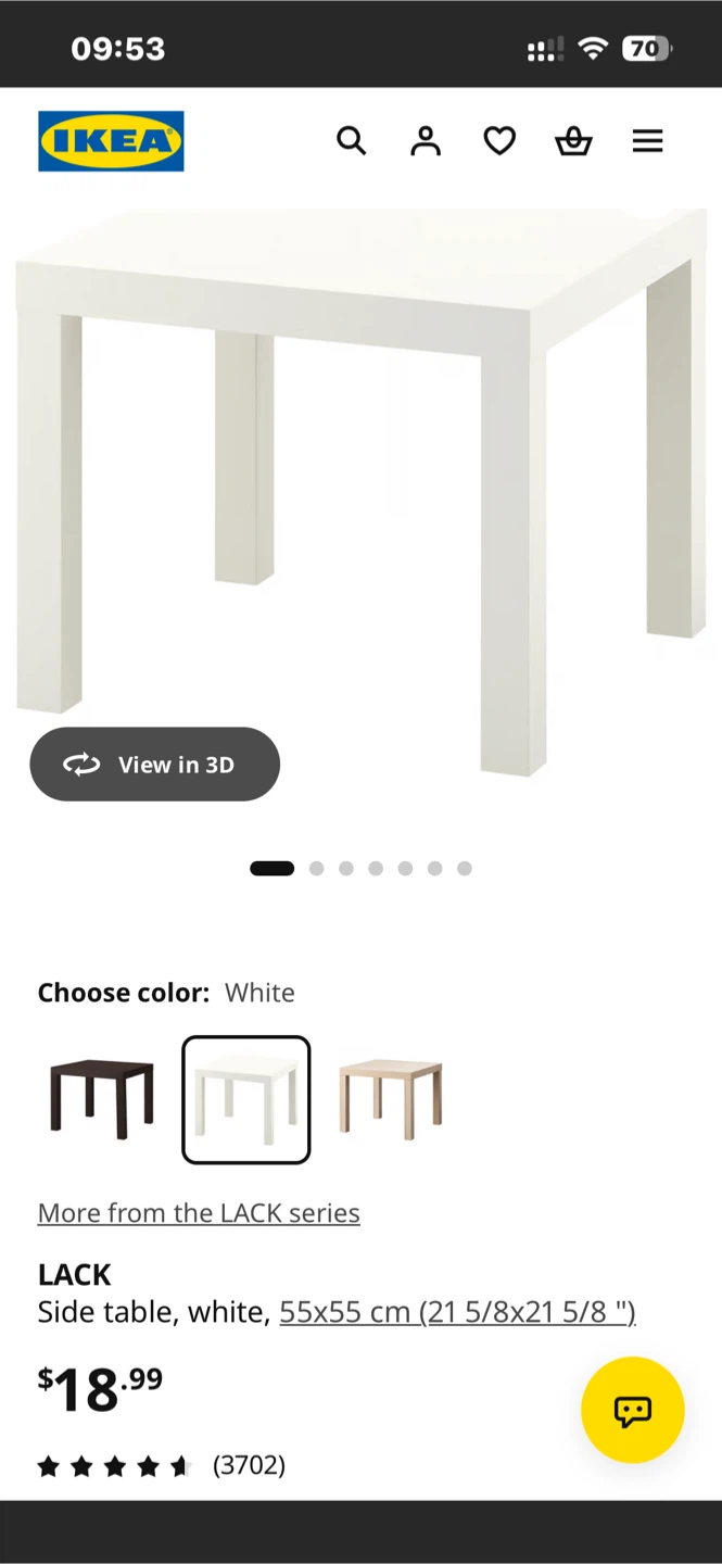 Ikea LACK side table (2 available) - photo 5