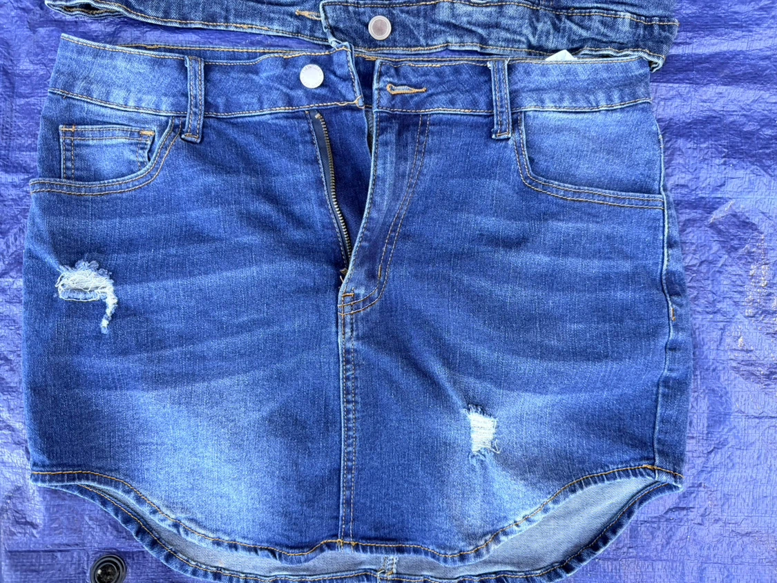 SHEIN Curve Denim Skirt