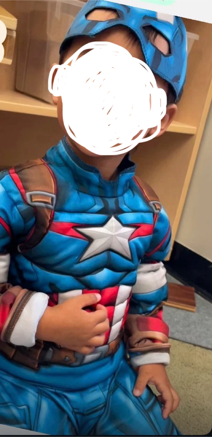 Kids Captain America Costume with Mask 2-3years old - photo 3