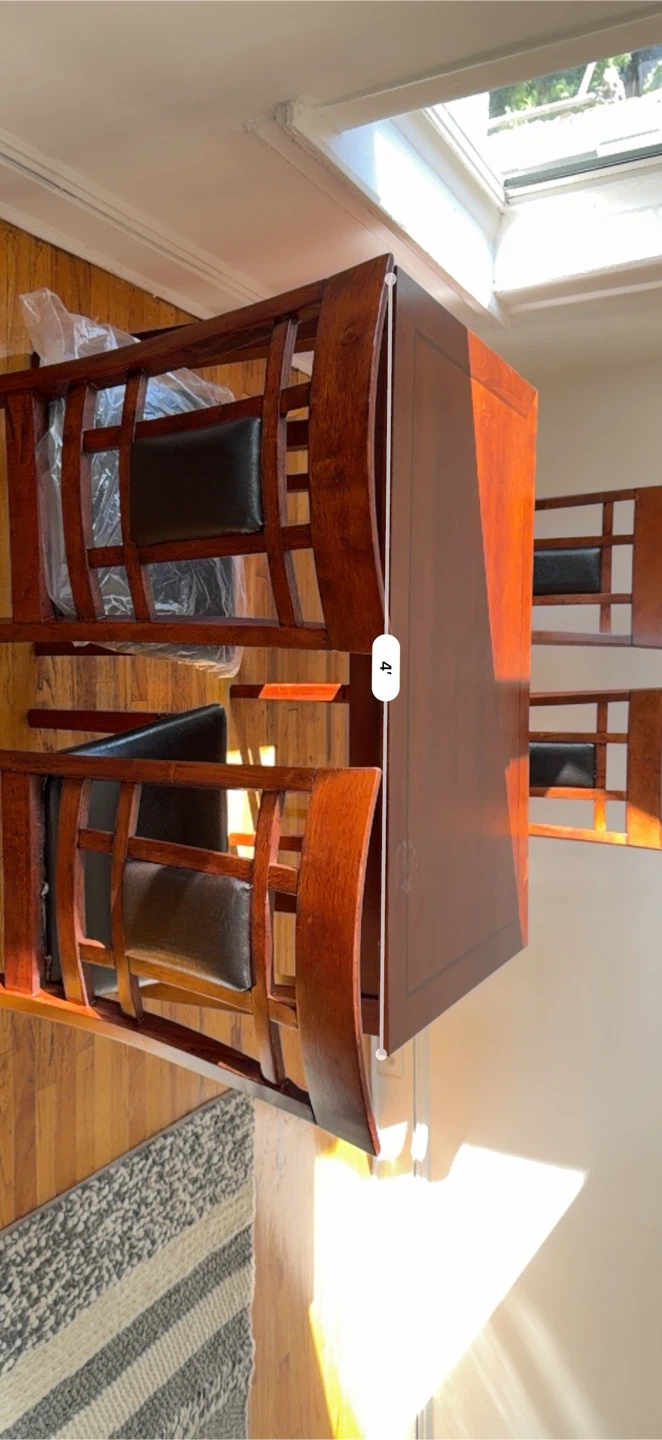 Dining table set with 4 chairs - photo 3