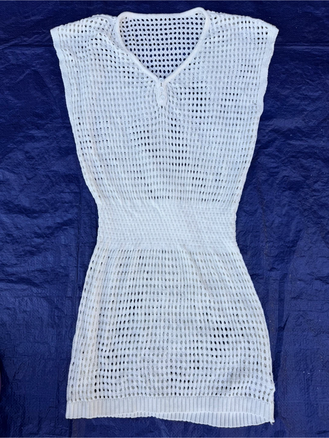 White Knit Cover-up
