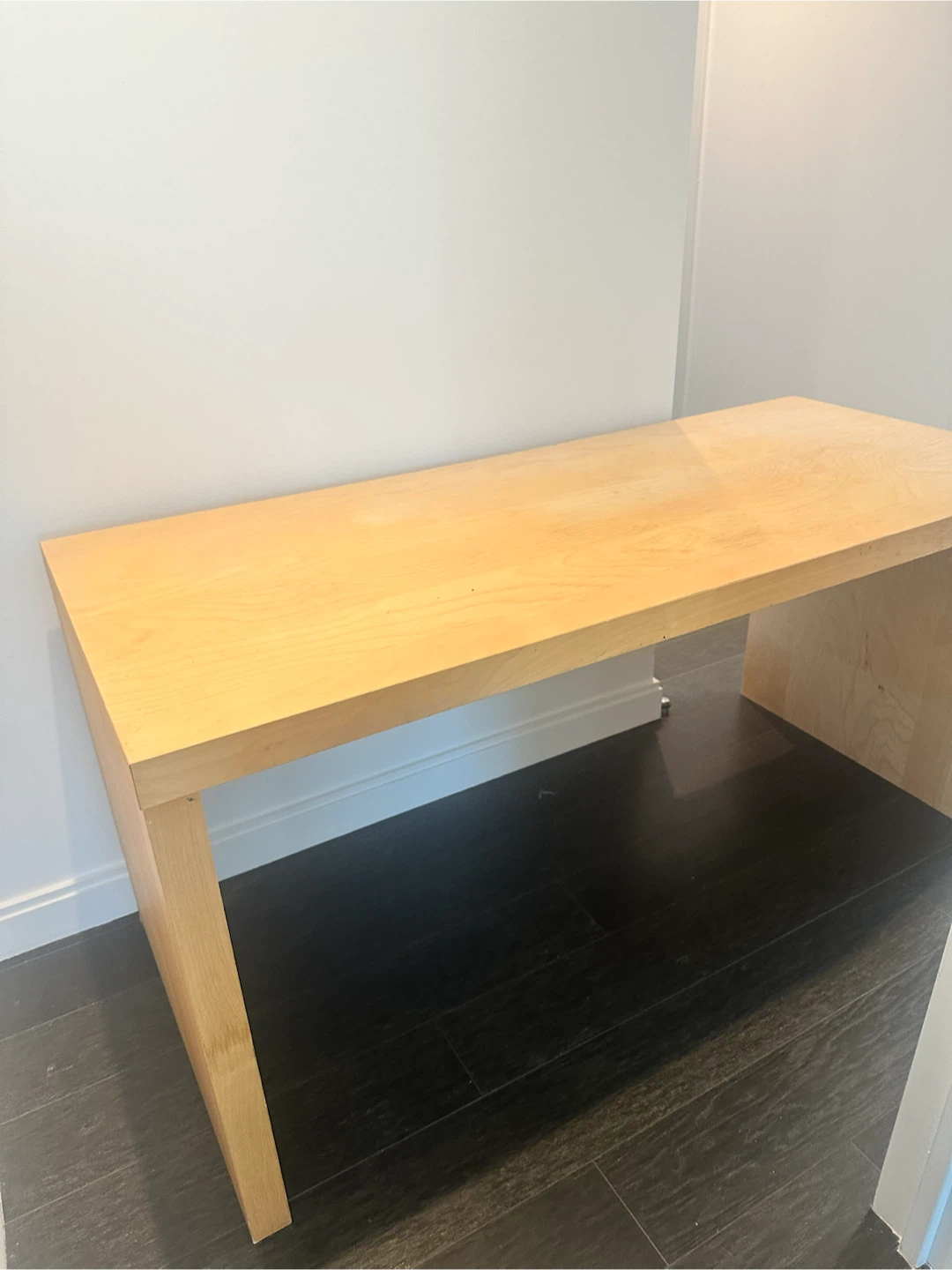 Light Wood Sturdy Minimalist Desk - photo 2
