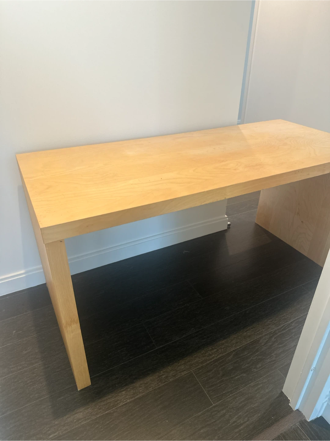 Light Wood Sturdy Minimalist Desk - photo 3