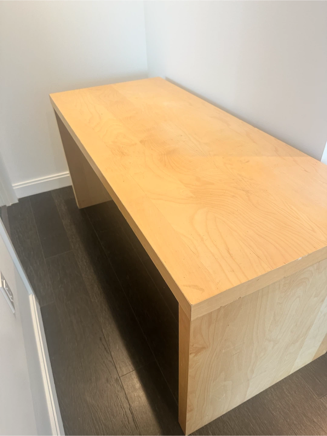 Light Wood Sturdy Minimalist Desk - photo 4